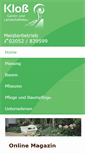 Mobile Screenshot of kloss-galabau.de